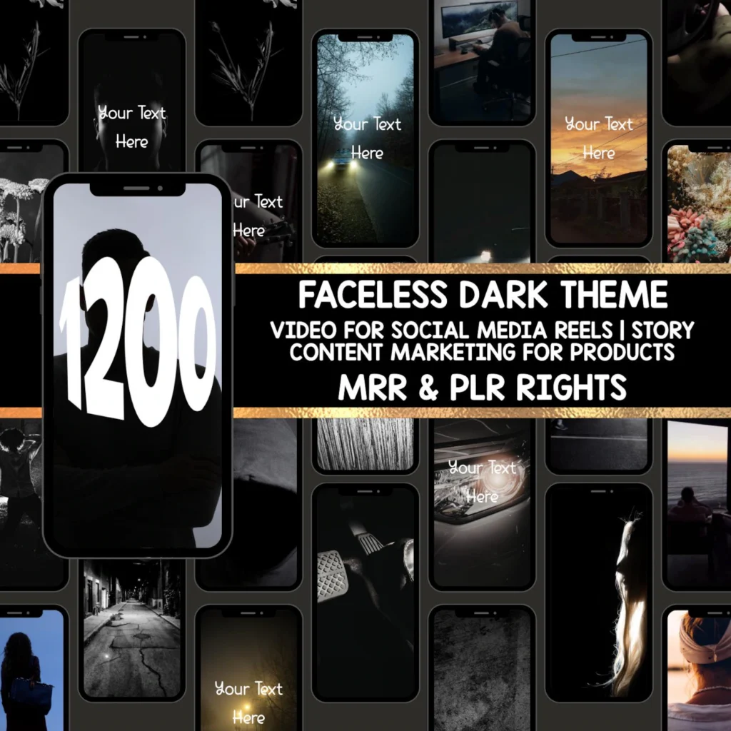 1200 Dark Faceless Reels